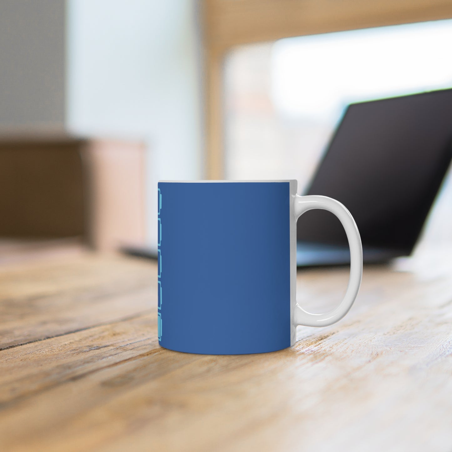 Social Battery Ceramic Mug - Blue