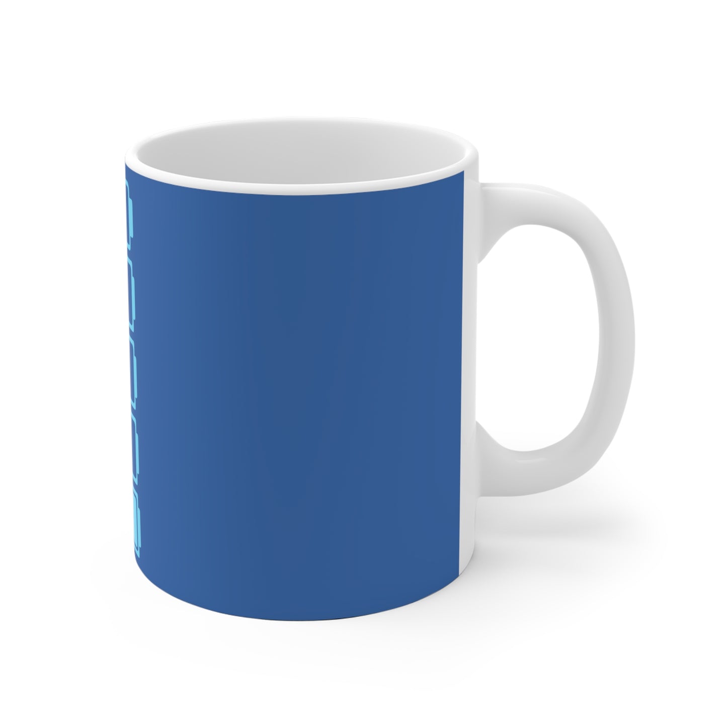 Social Battery Ceramic Mug - Blue