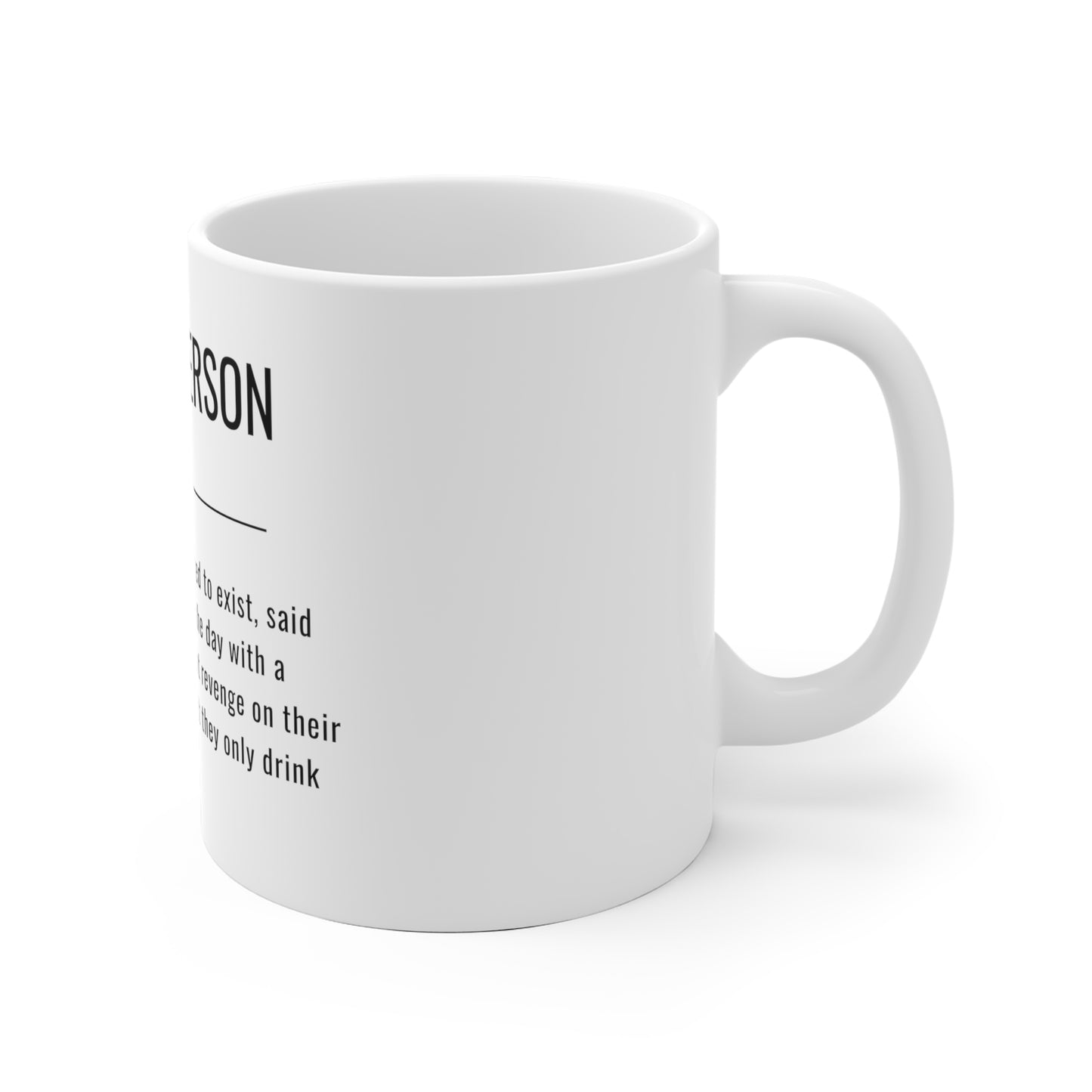 Sarcastic Morning Person Definition Mug