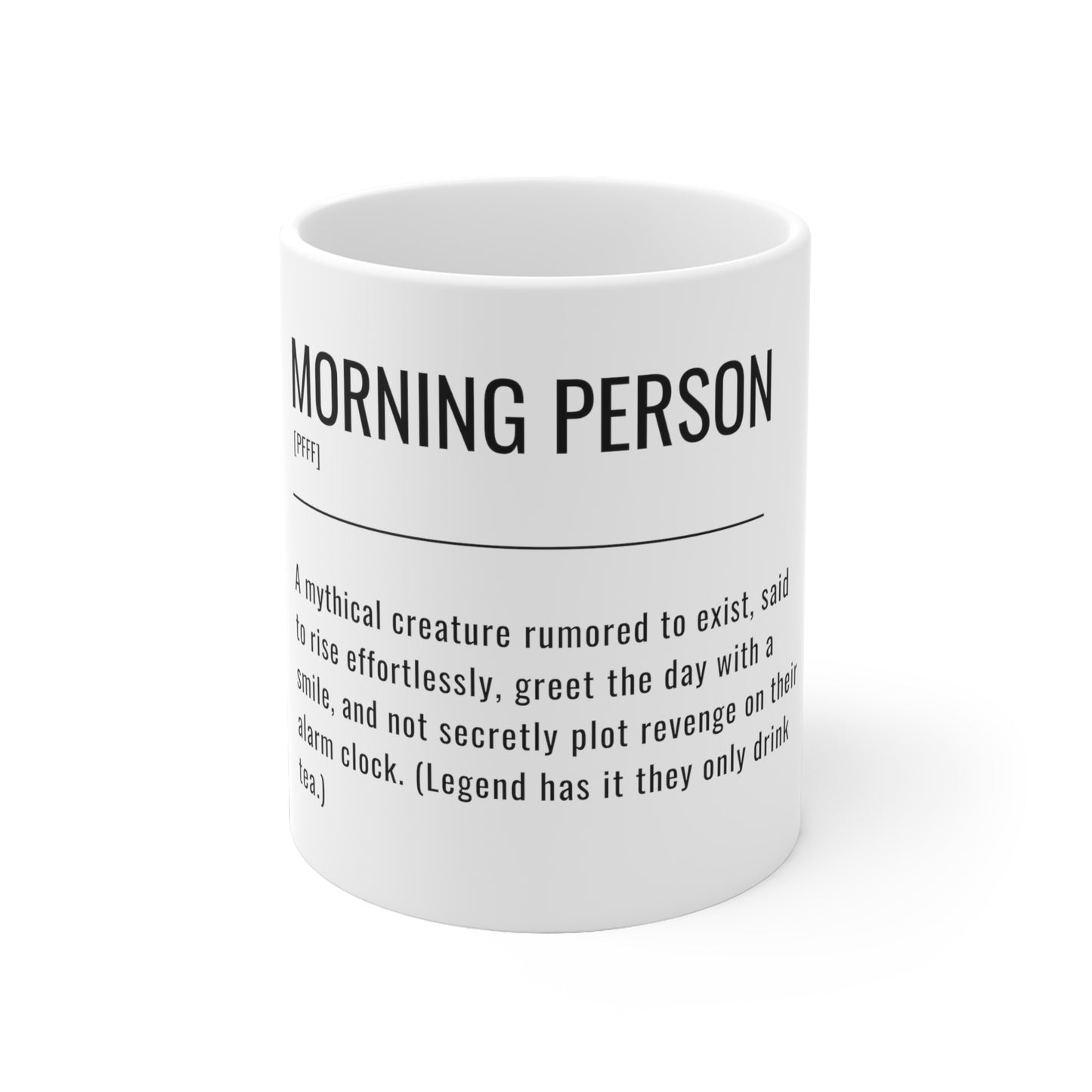 Sarcastic Morning Person Definition Mug