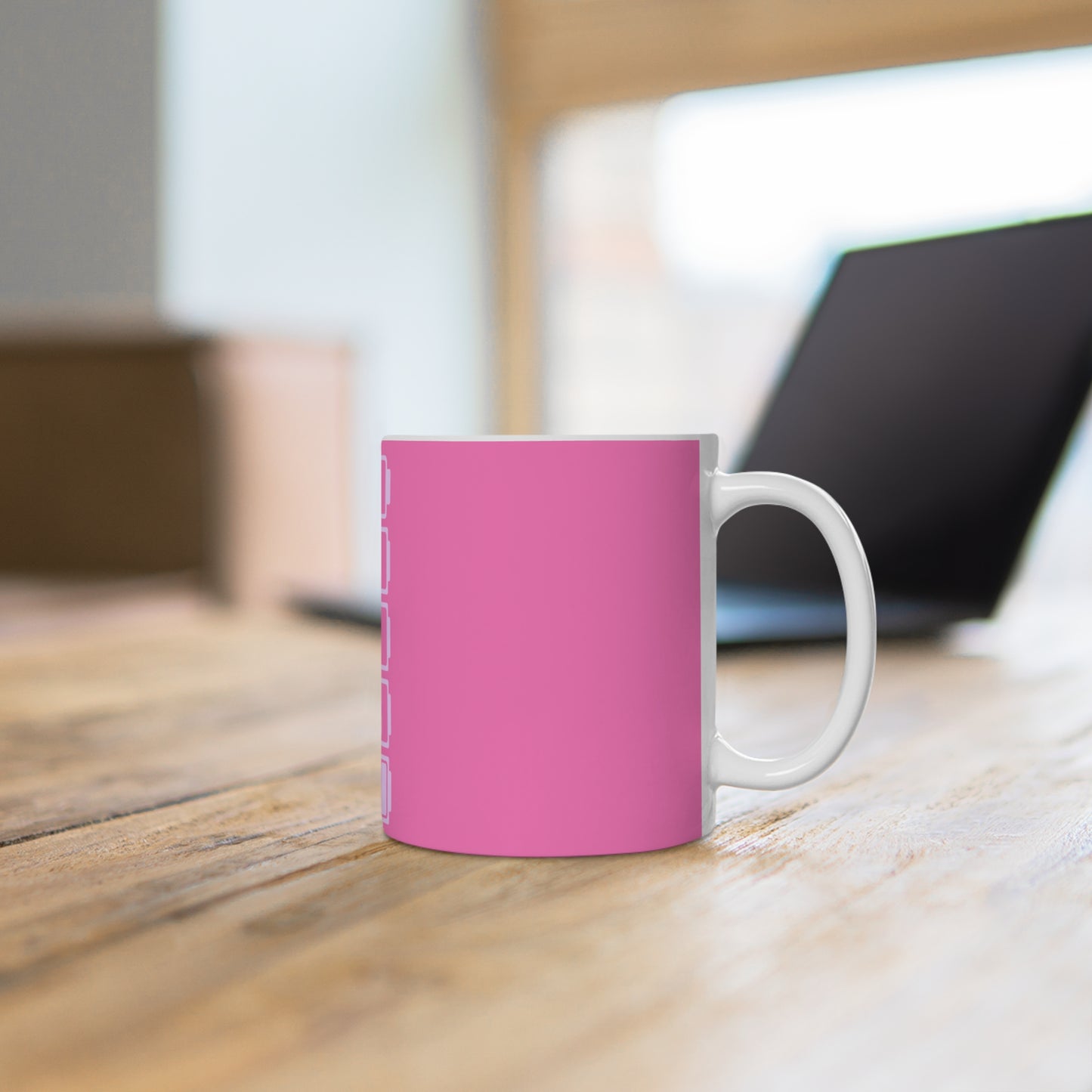 Social Battery Ceramic Mug - Pink