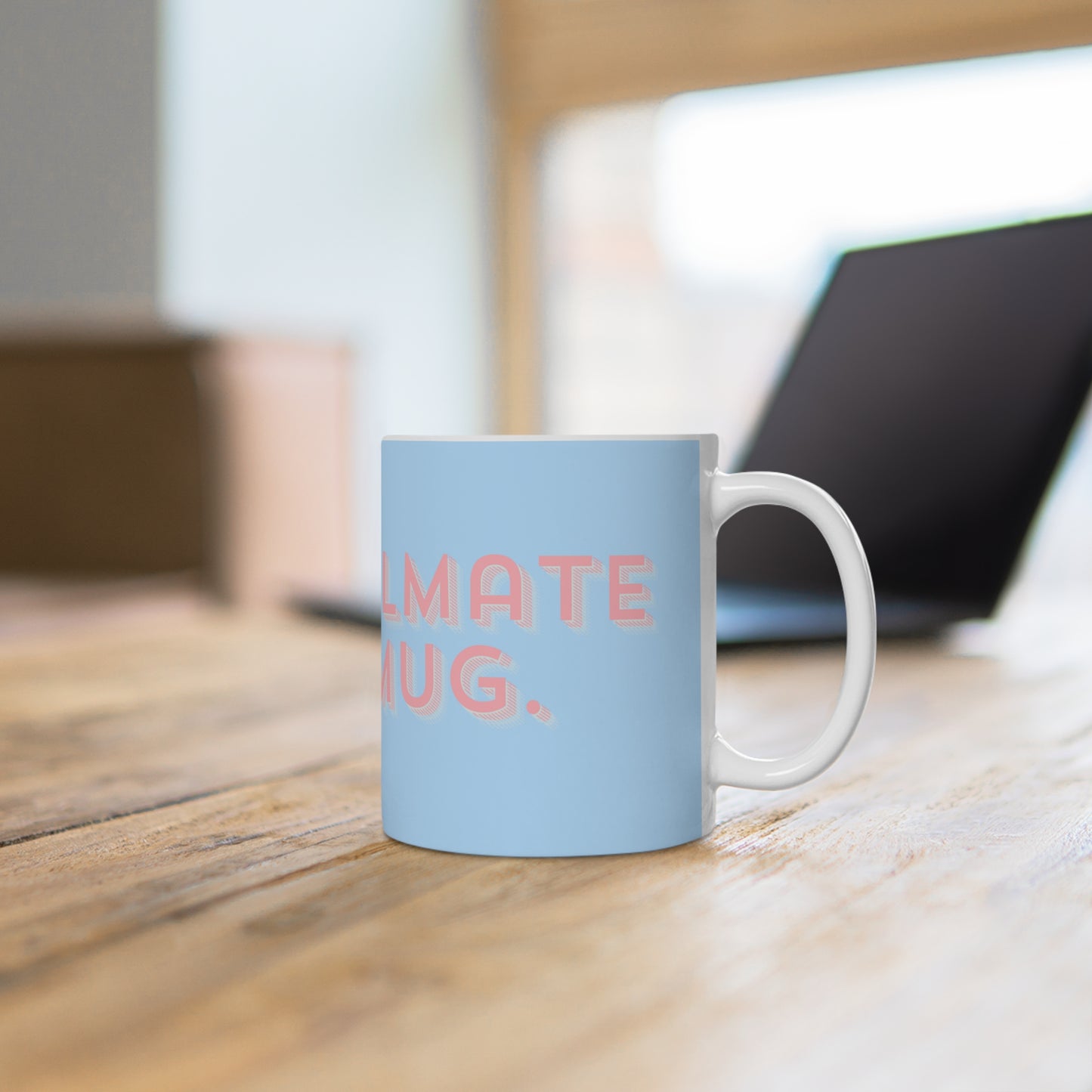 My Soulmate in a Ceramic Mug - Blue/Pink