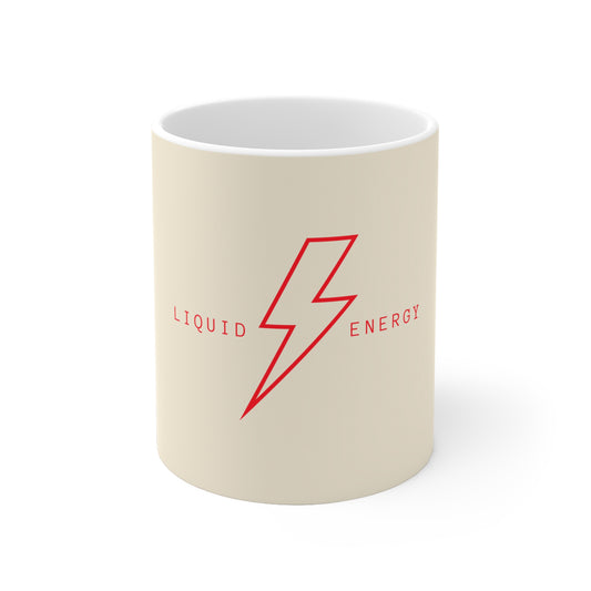 Liquid Energy Ceramic Mug - Beige