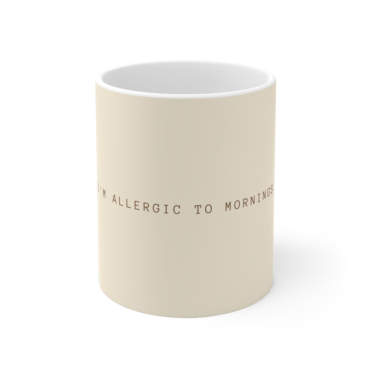 I'm Allergic To Mornings Mug