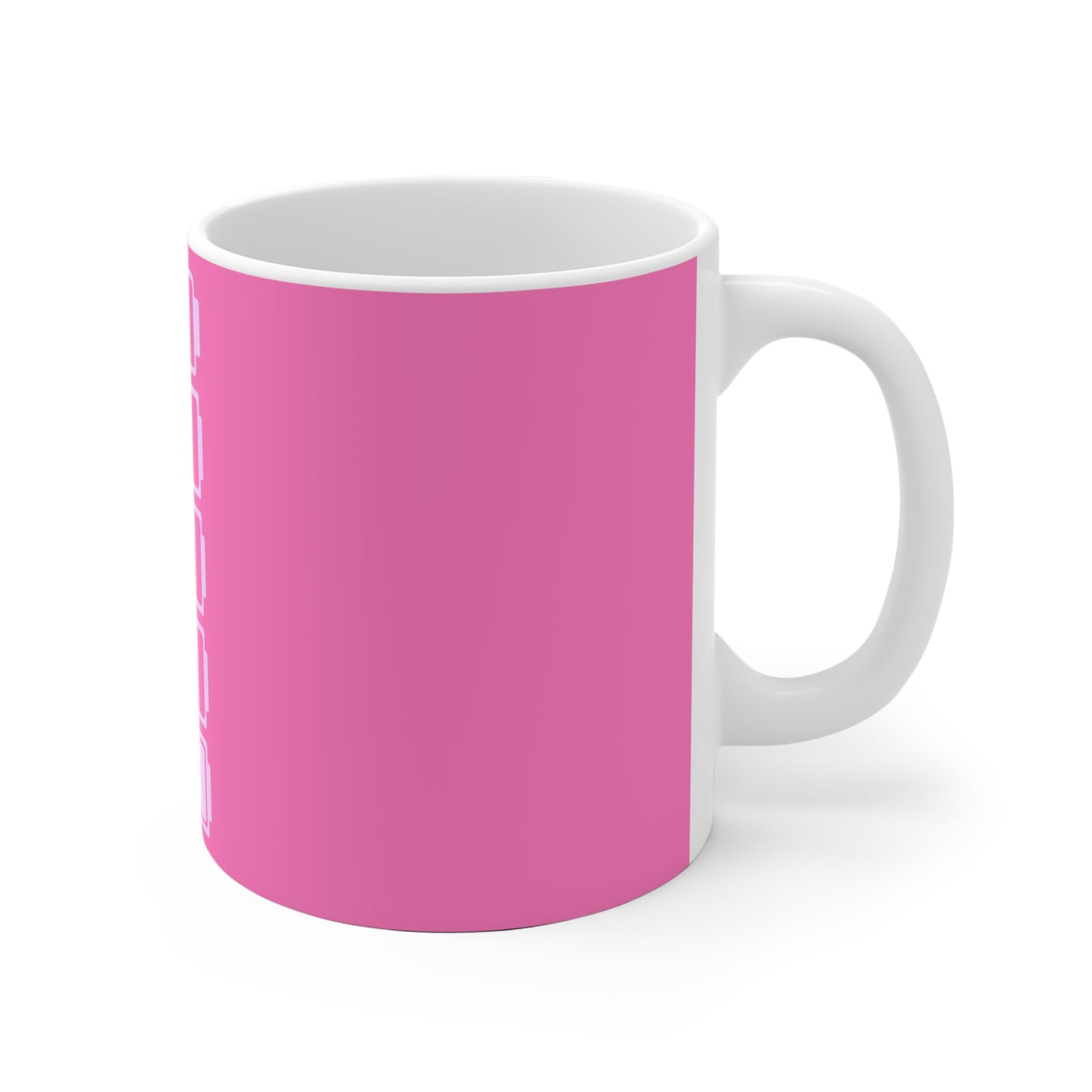 Social Battery Ceramic Mug - Pink