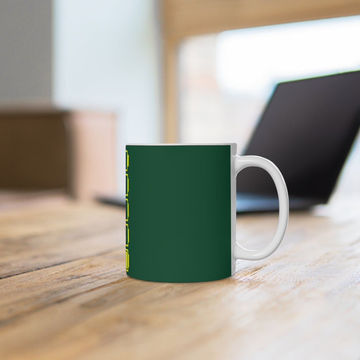 Social Battery Ceramic Mug - Green