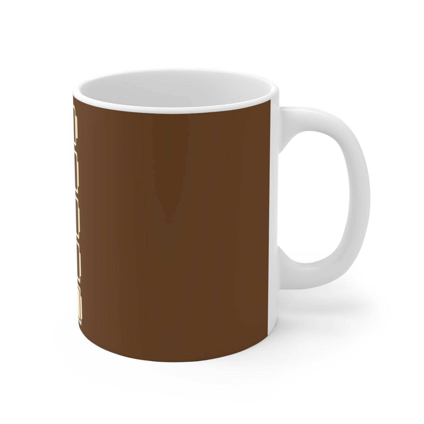 Social Battery Ceramic Mug - Brown