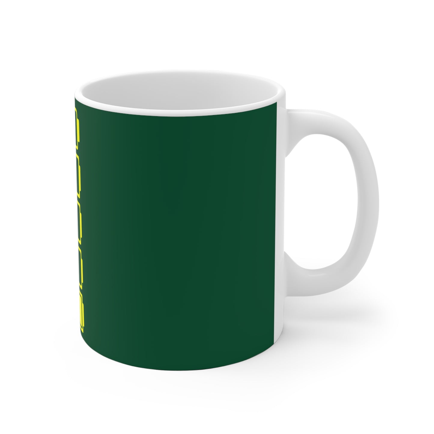 Social Battery Ceramic Mug - Green