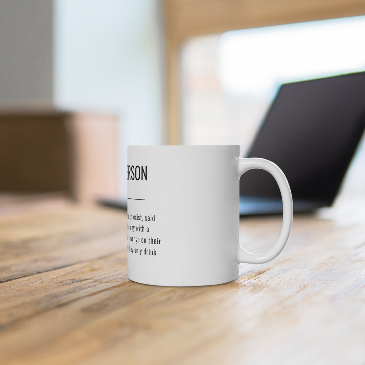 Sarcastic Morning Person Definition Mug