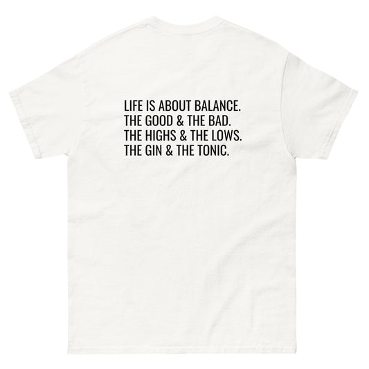 Life is about balance (Black)