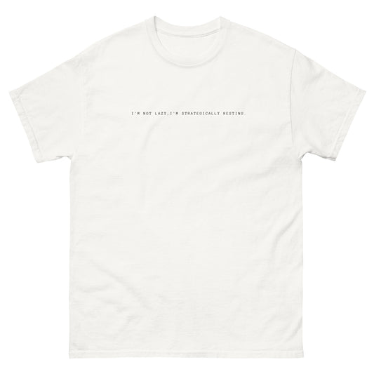 I'm Not Lazy T-Shirt (Black)