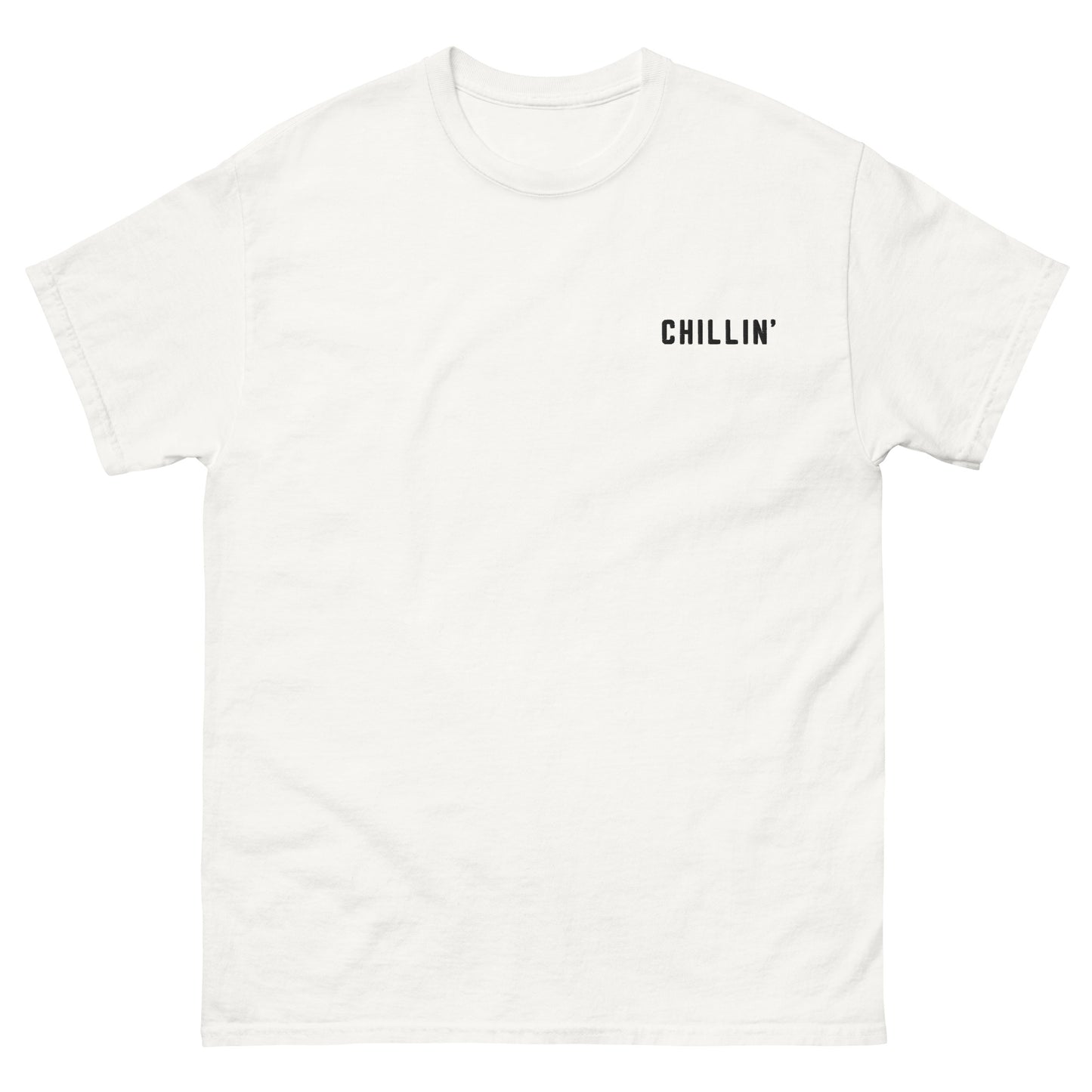 Embroidered Chillin' T-Shirt (Black)