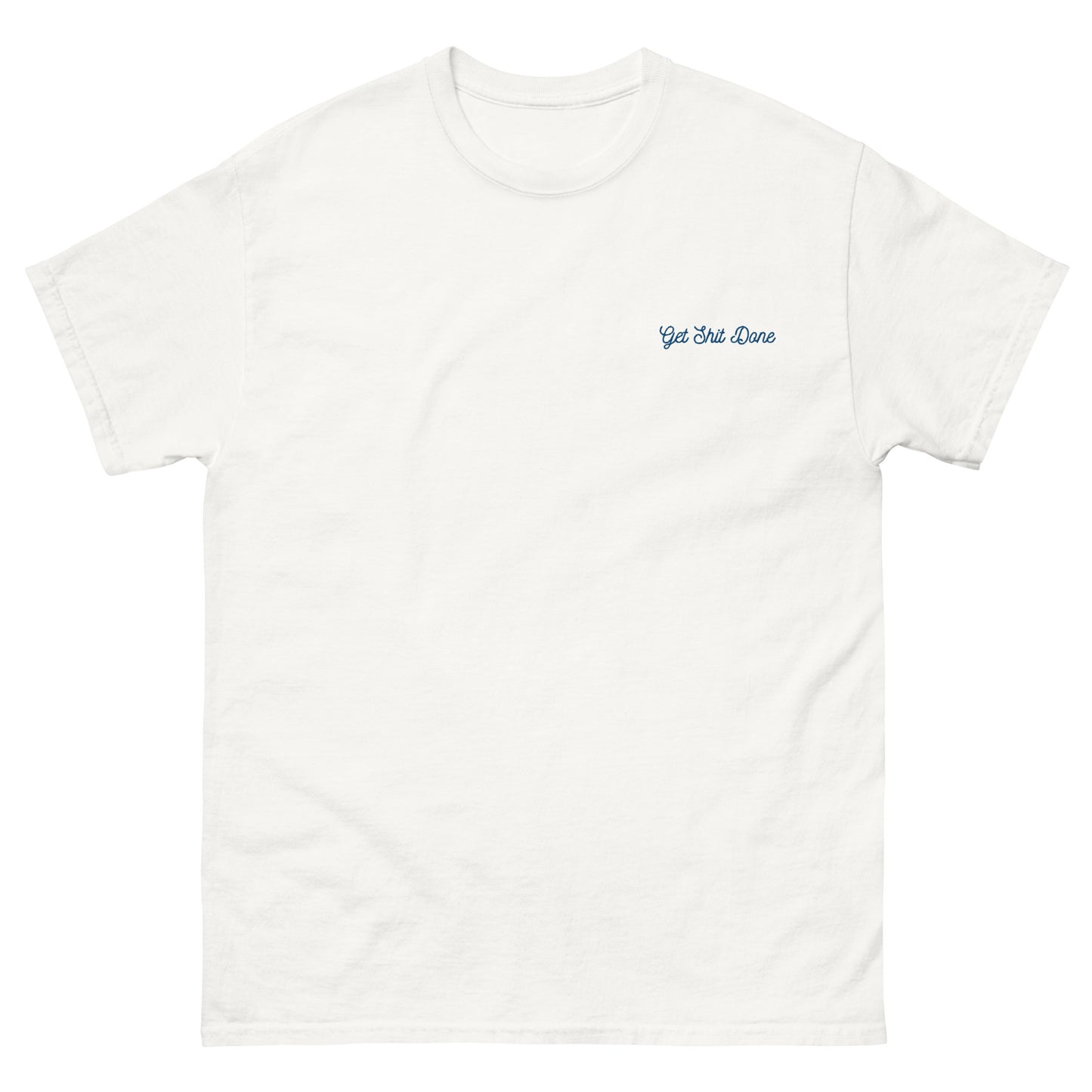 Embroidered Get Shit Done T-Shirt (Blue)