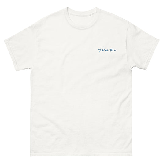 Embroidered Get Shit Done T-Shirt (Blue)