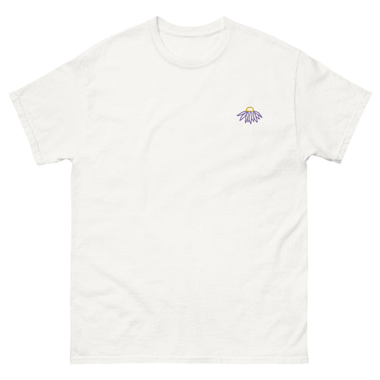 Embroidered Daisy T-Shirt (Purple)