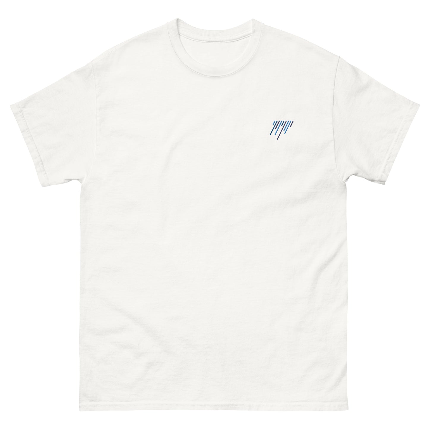 Embroidered Blue Rain T-Shirt