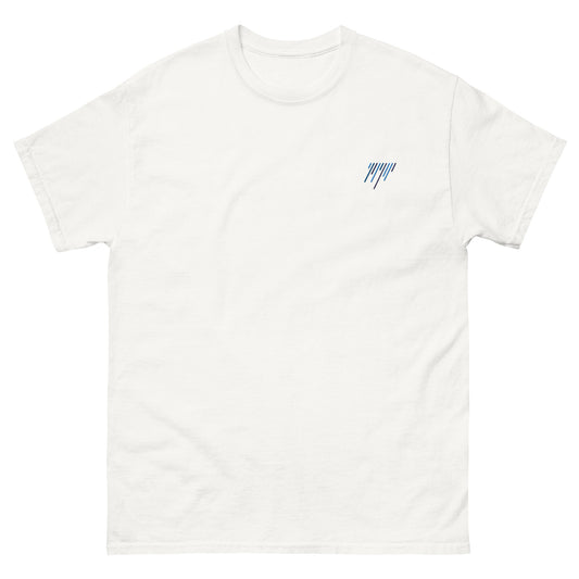 Embroidered Blue Rain T-Shirt