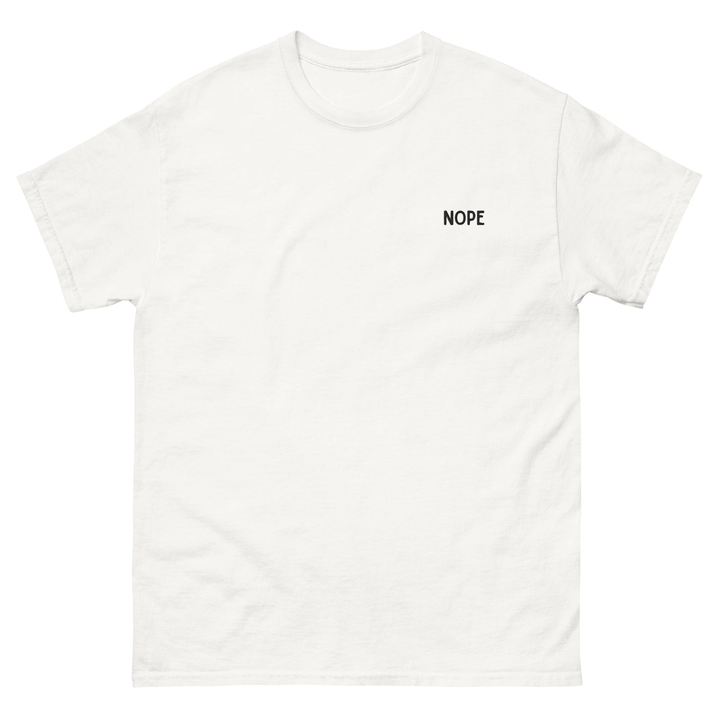 Embroidered Nope T-Shirt